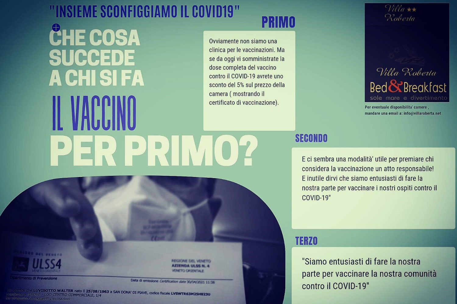 Che Cosa Succede a Chi si Vaccina per Primo?